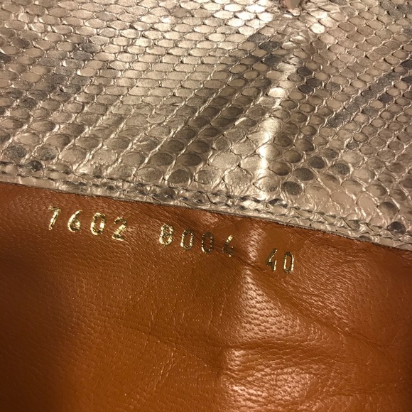 Sergio Rossi Boots Python Snakeskin Knee High 40 - Picture 14 of 16